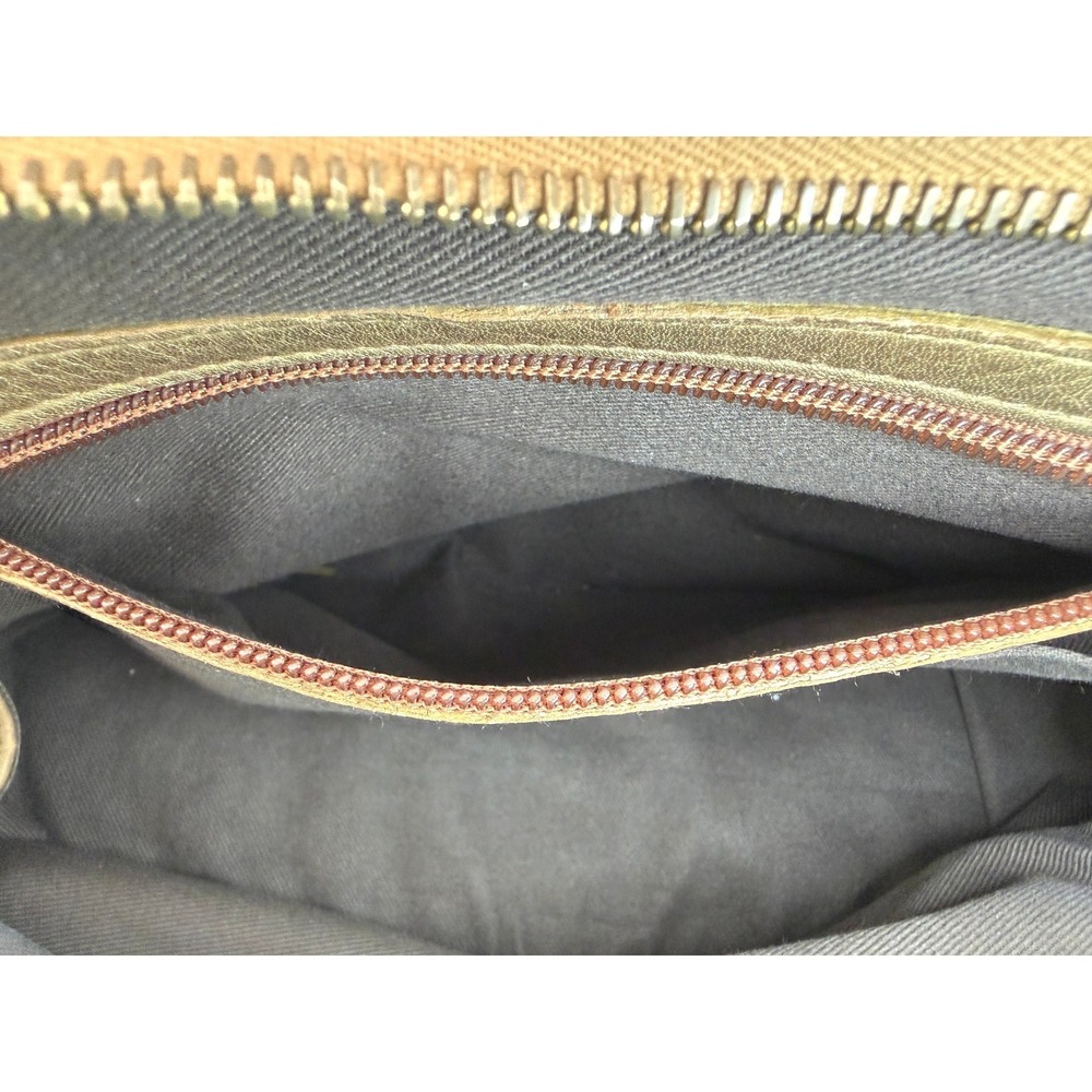Bally Metallic Gold Leather Satchel Handbag Knotted Handles EUC Italy Purse - Picture 16 of 16